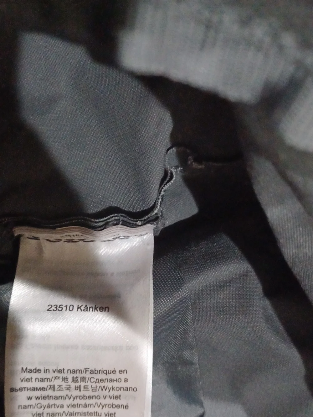 Fjallraven dark grey